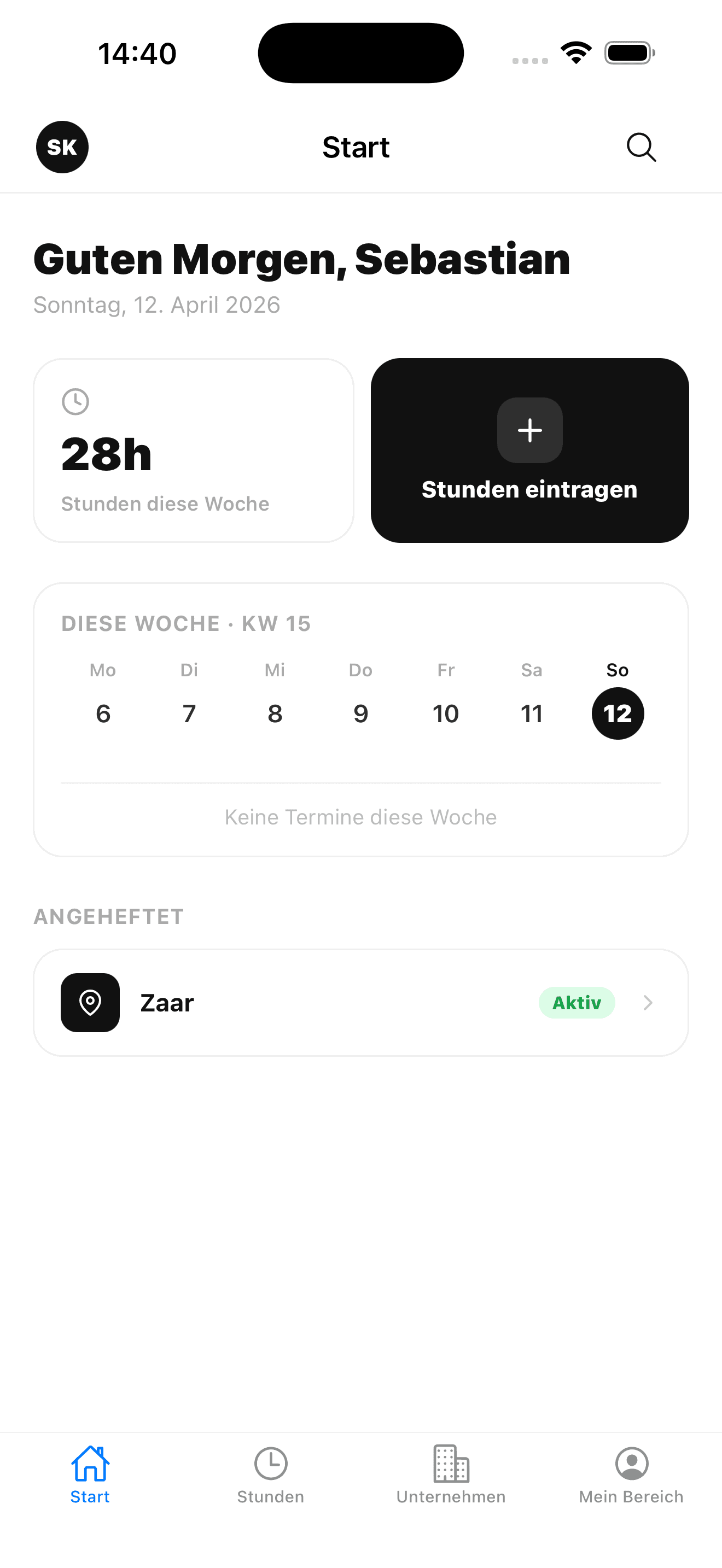 SKonex Go auf dem iPhone